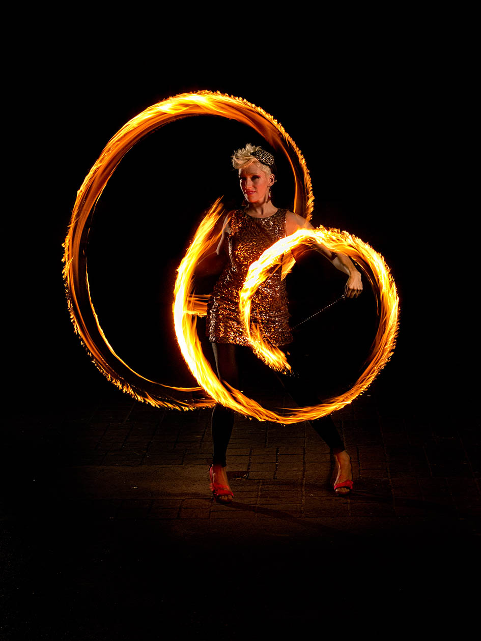 Booking agent for Loz Because - Fire Hula Hooper & Fire Performer ...
