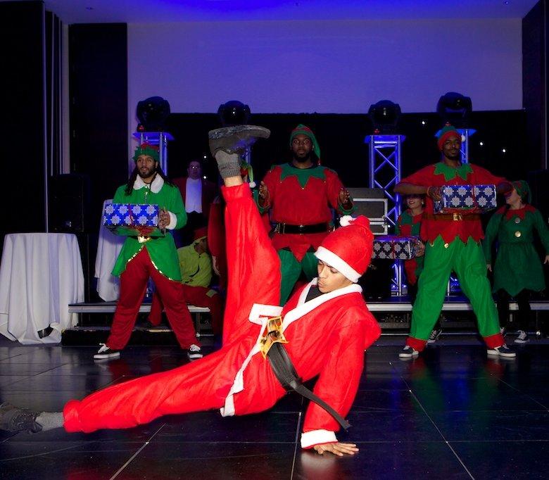 Booking agent for christmas street dance