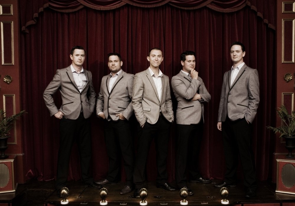 Booking agent for The TestostaTones Male Acapella Group Contraband