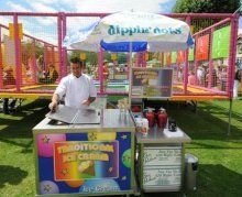 Booking agent for ice creams stall