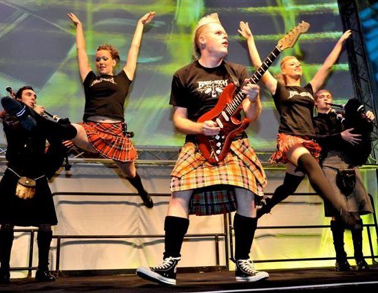 Booking agent for the bagpipe rockers