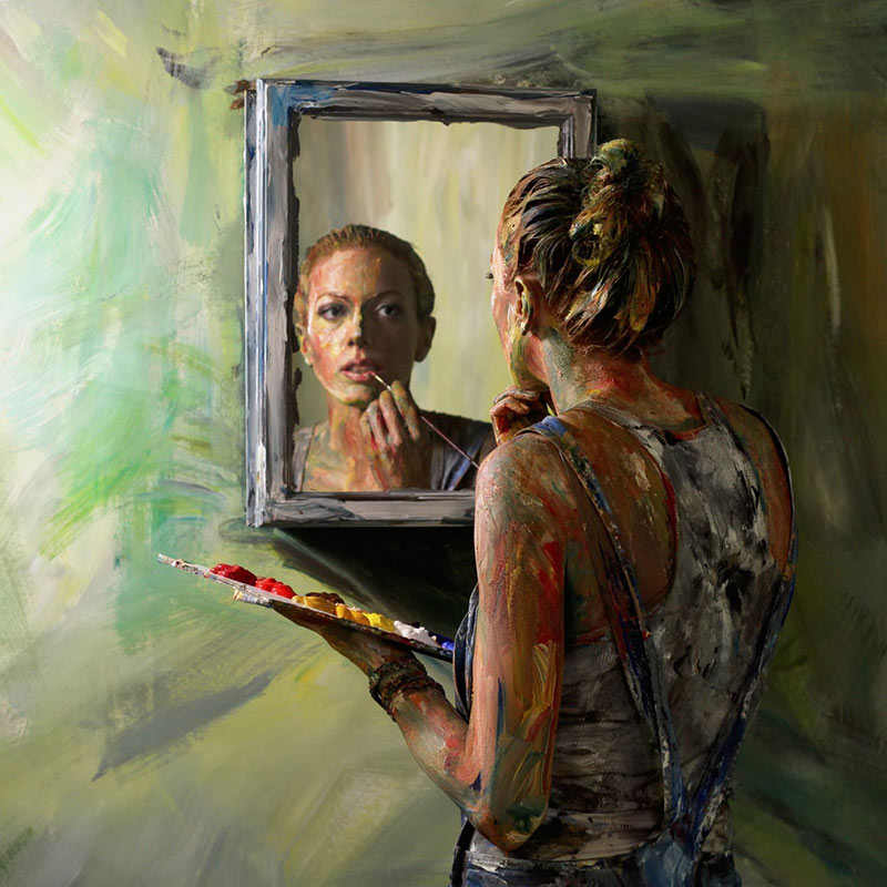 Booking agent for Alexa Meade - Living Paintings | Contraband Events