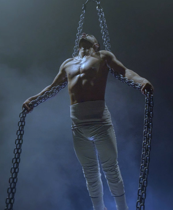 Hire / Book Aerial Chains Performer Javier Contraband Events