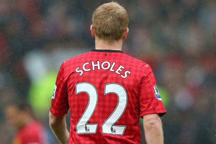 paul scholes jersey number